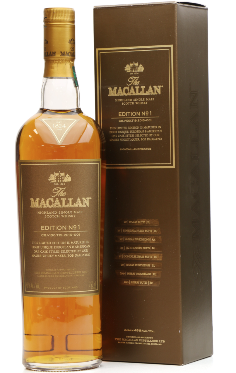 Macallan Edition No 1 750 Ml Whiskay Rare Exclusive Whiskies